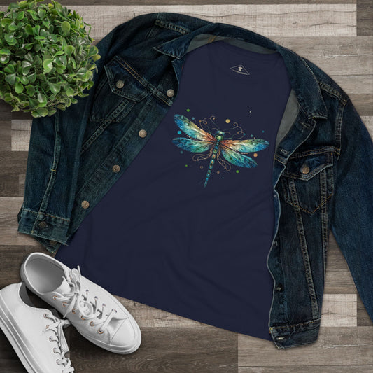 Dragonfly Navy Womens T-Shirt