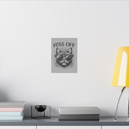 Hiss Off Grey Wall Canvas