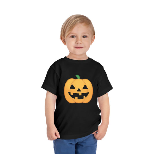 Halloween Pumpkin Black Toddler T-Shirt
