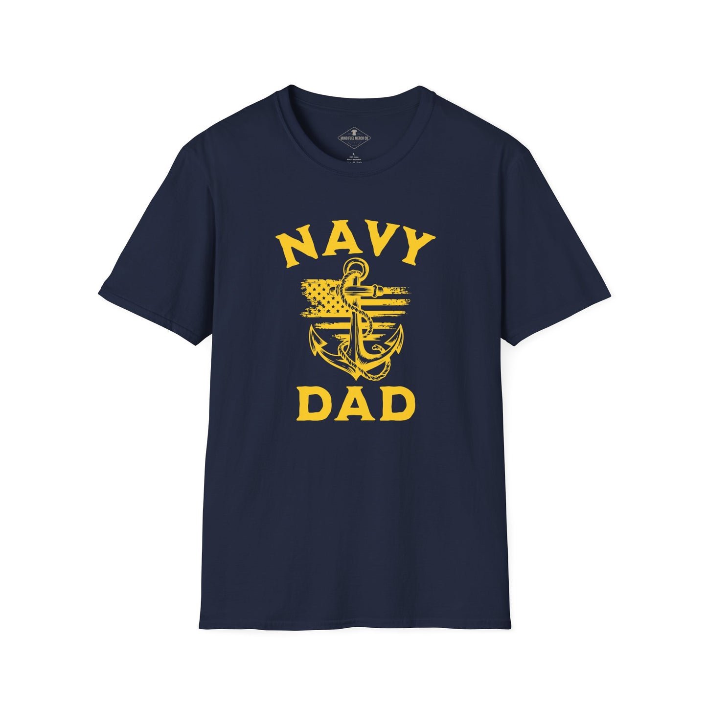 Navy Dad Anchor Blue T-Shirt