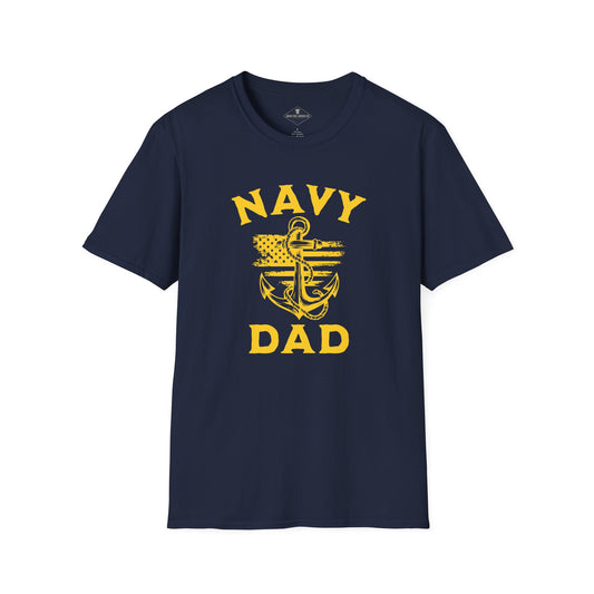 Navy Dad Anchor Blue T-Shirt