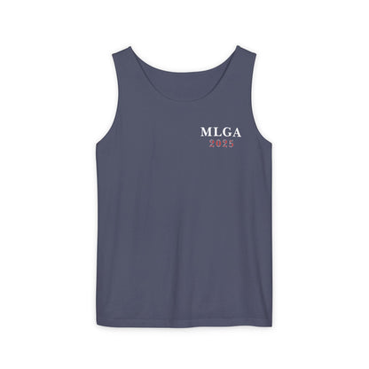 MLGA Tattered Flag Garment-Dyed Tank Top