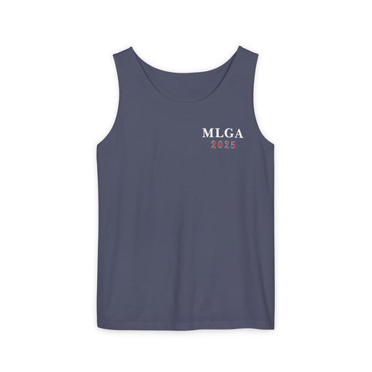 MLGA Tattered Flag Garment-Dyed Tank Top