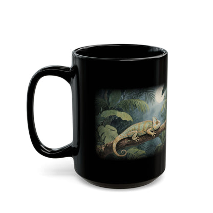 Chameleon Black Mug