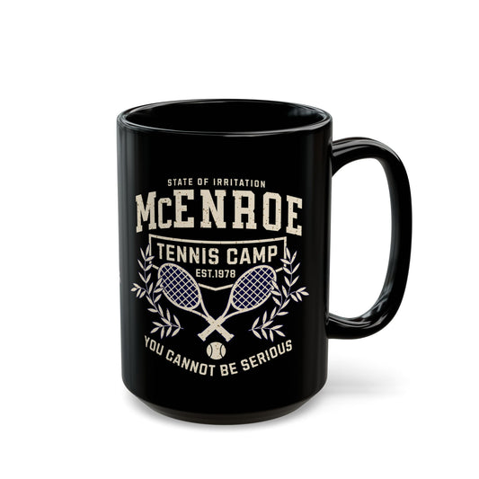 McEnroe Tennis Camp Black Mug