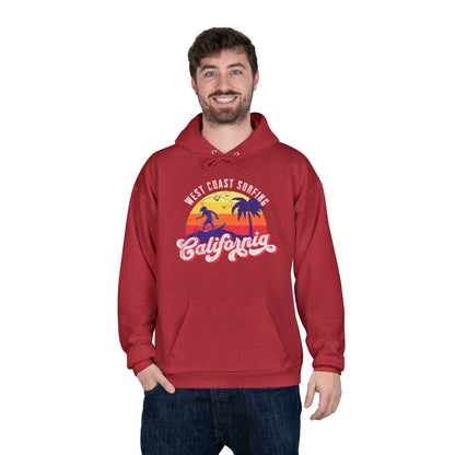 California Surfing Red Hoodie
