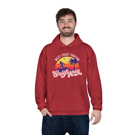 California Surfing Red Hoodie