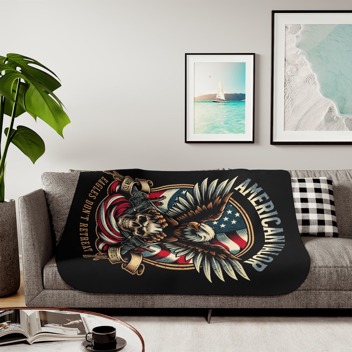 American Valor Sherpa Blanket