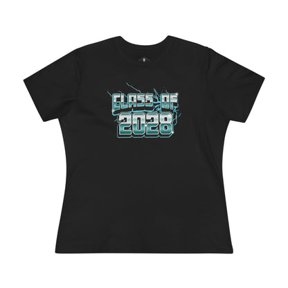 Class Of 2028 Black Womens T-Shirt