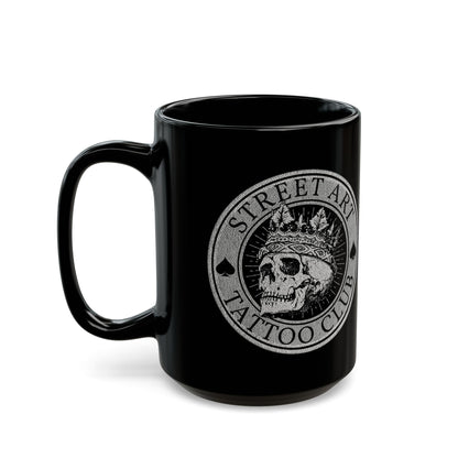 Street Art Tattoo Club Black Mug