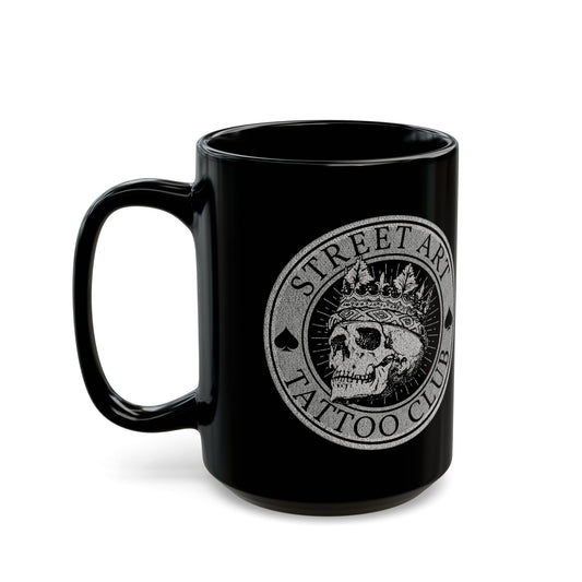 Street Art Tattoo Club Black Mug