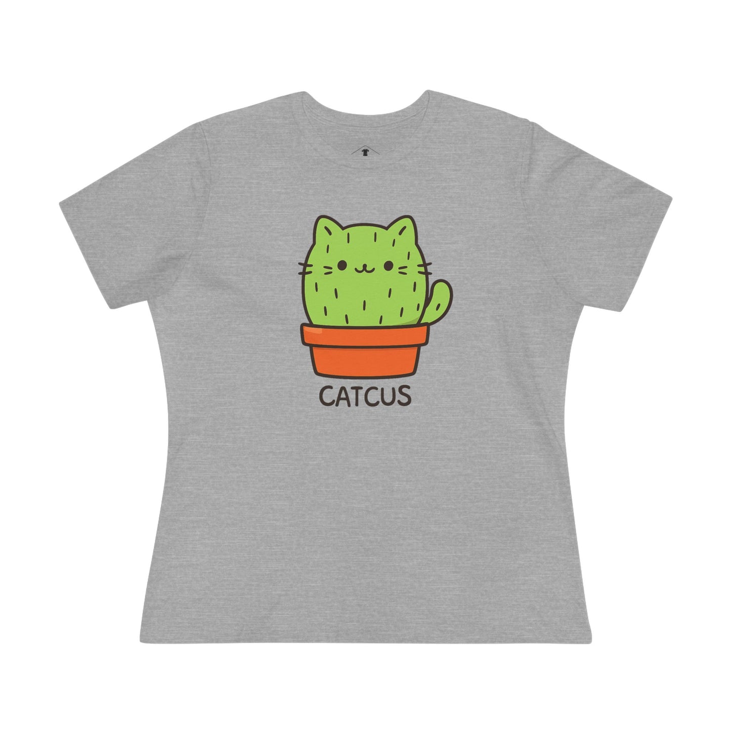 Catcus Grey Womens T-Shirt