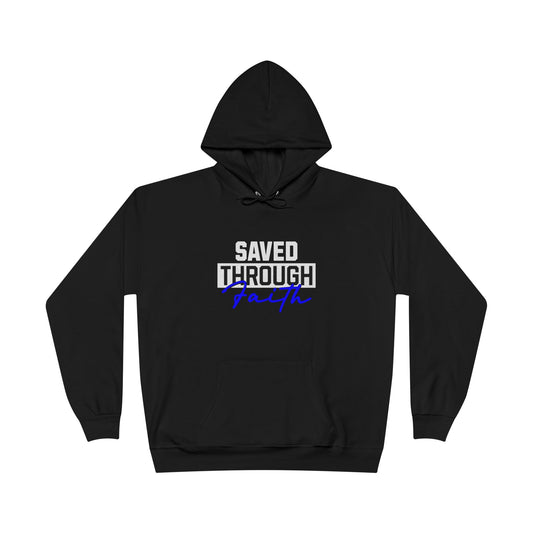Saved Through Faith Black Hoodie