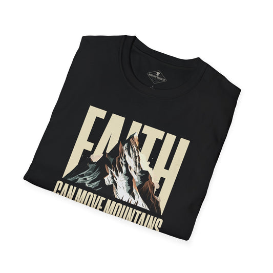 Faith Can Move Mountains Black T-Shirt