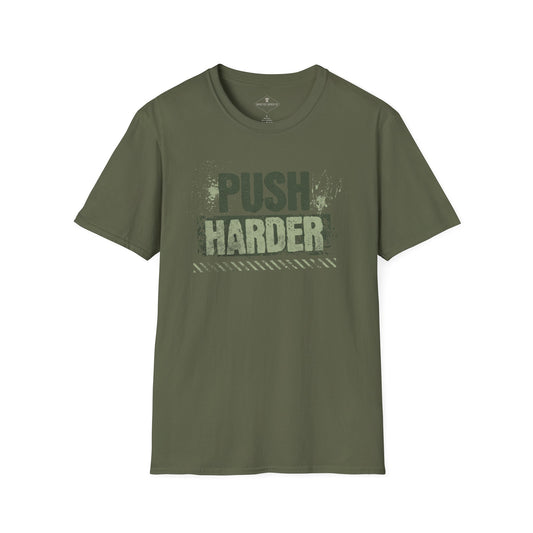 Push Harder Moss Green T-Shirt