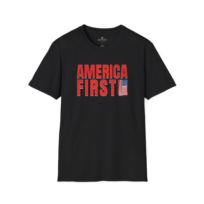 America First Black T-Shirt