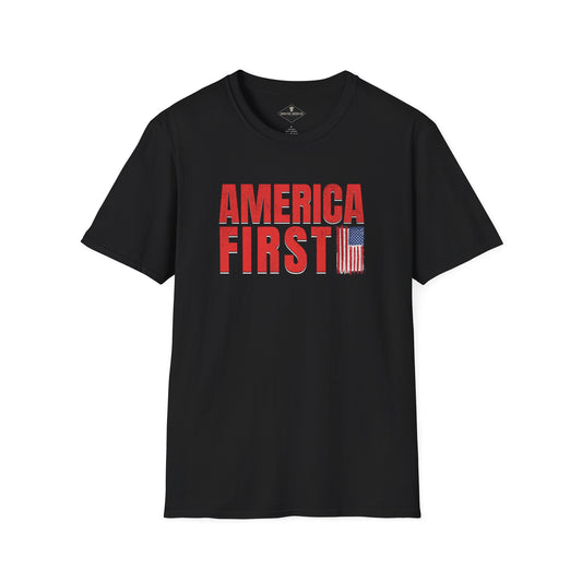America First Black T-Shirt