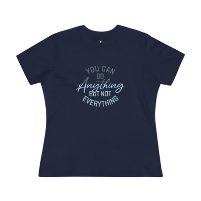 You Can Do Anything Navy Womens T-Shirt