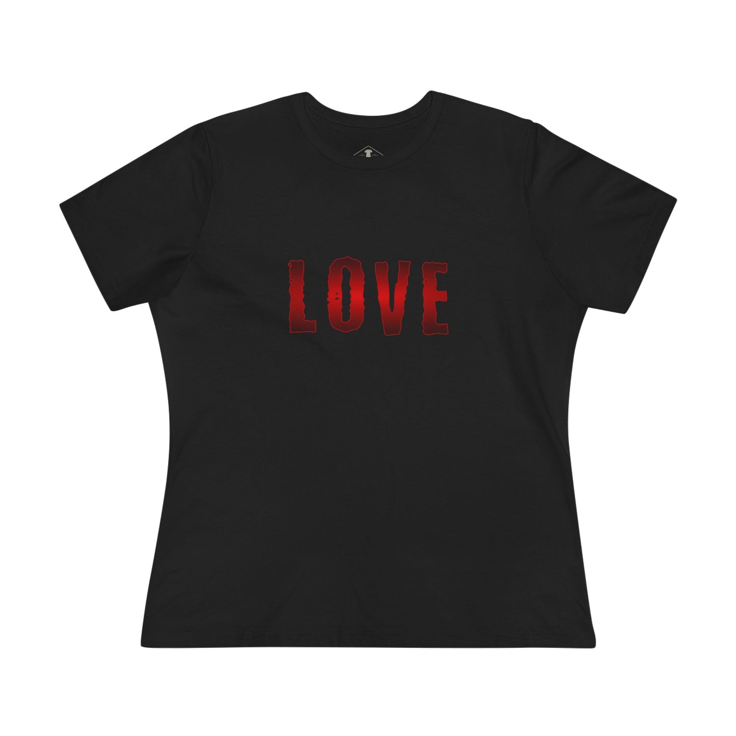 Love Black Womens T-Shirt