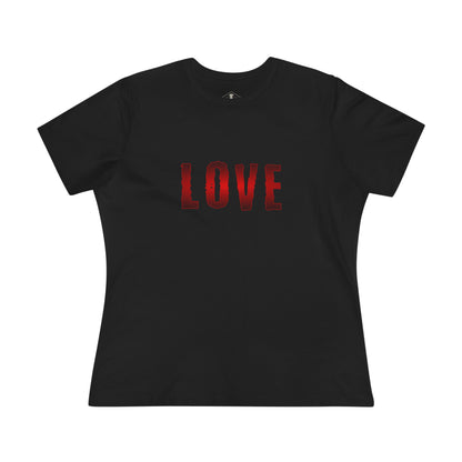 Love Black Womens T-Shirt
