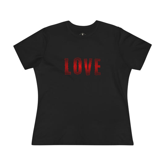 Love Black Womens T-Shirt