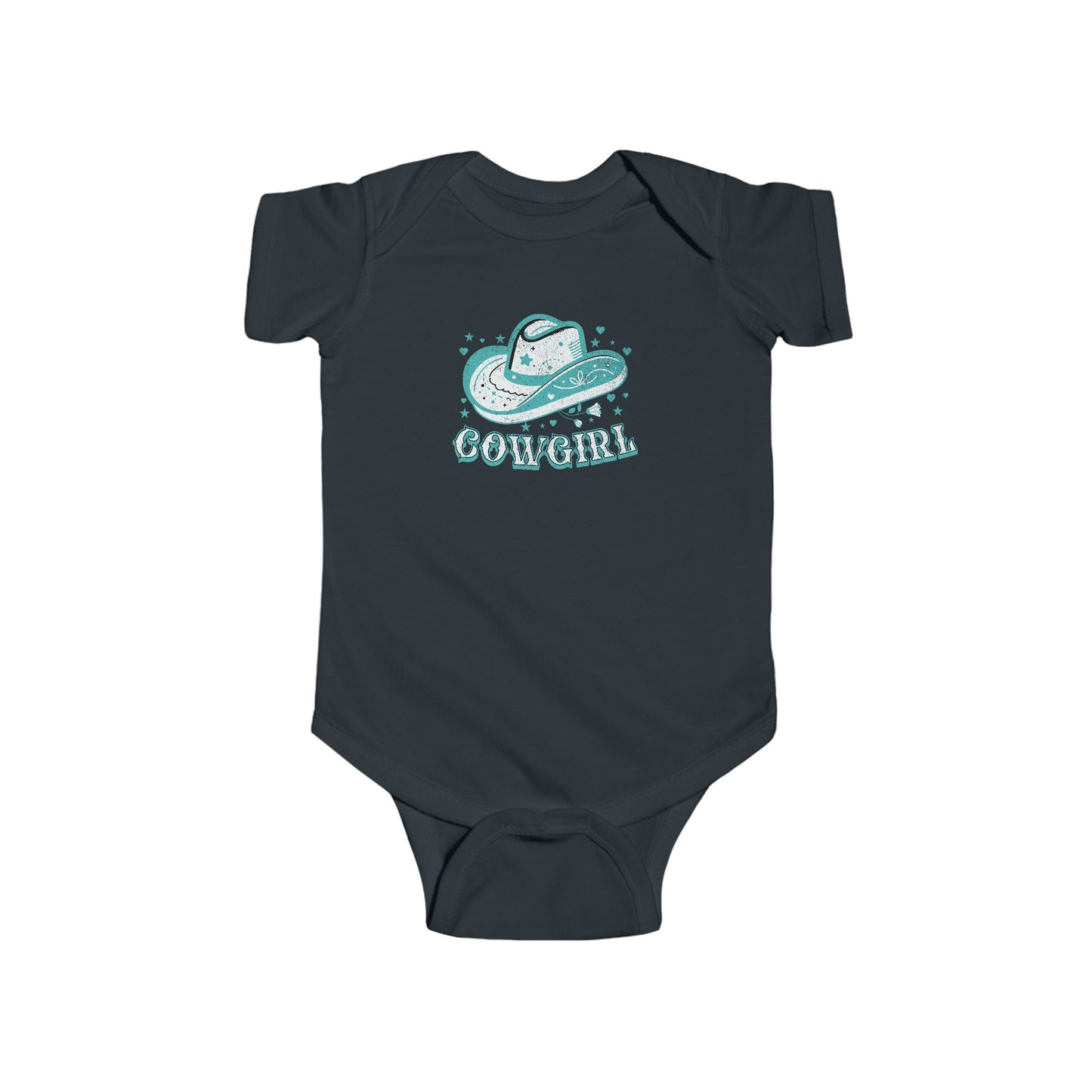 Cowgirl Black Baby Onesie