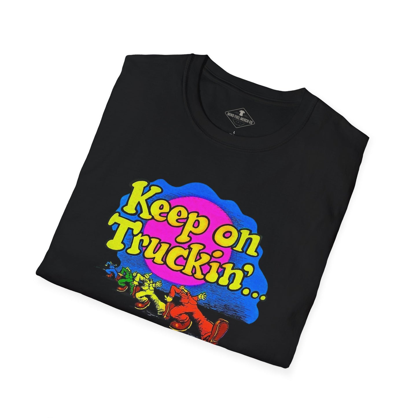 Vintage 1970's Keep On Truckin' Black T-Shirt