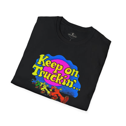 Vintage 1970's Keep On Truckin' Black T-Shirt