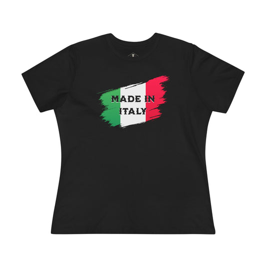 Made In Italy Black Womens T-Shirt
