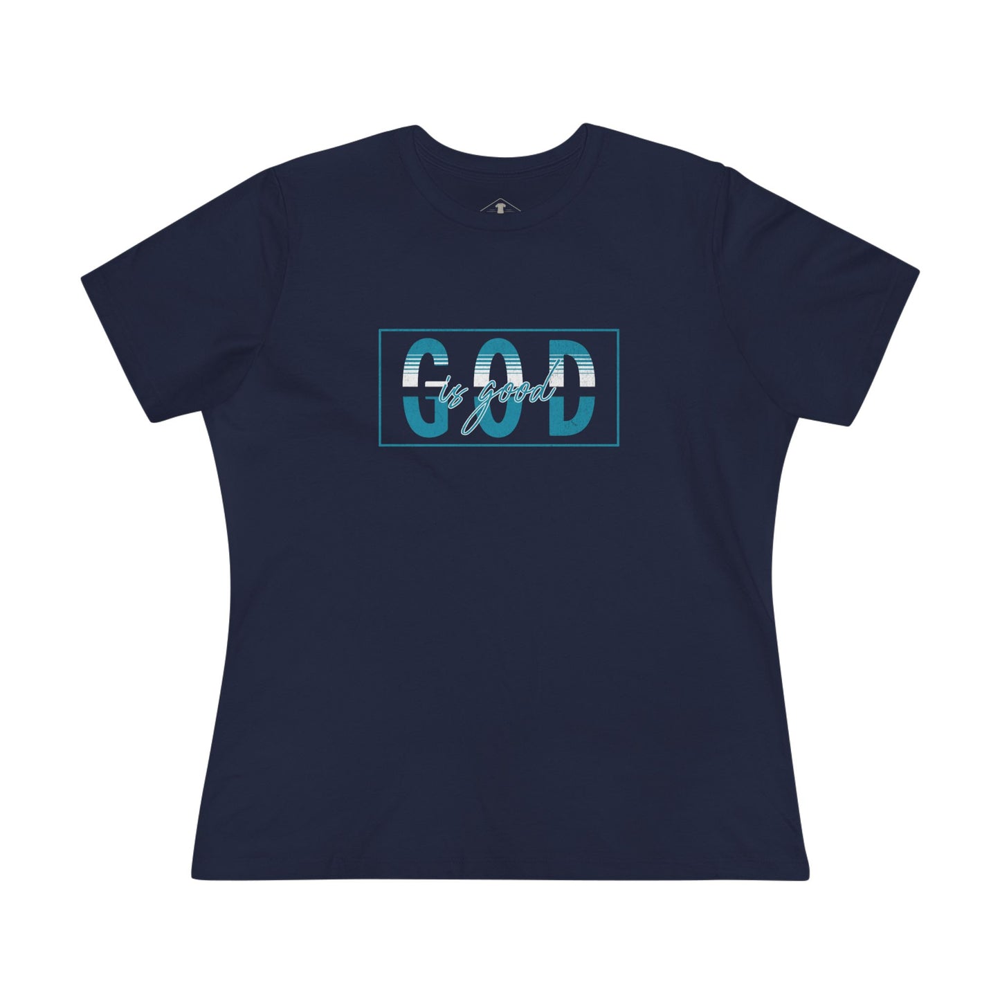 God Is Good Navy Womens T-Shirt
