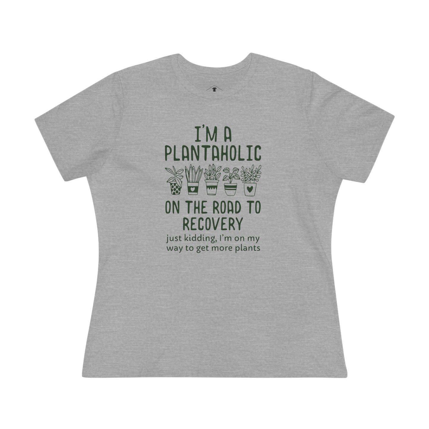 Plantaholic Grey Womens T-Shirt