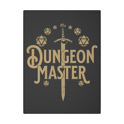 Dungeon Master Black Wall Canvas