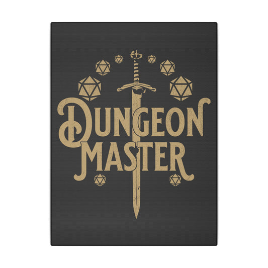 Dungeon Master Black Wall Canvas