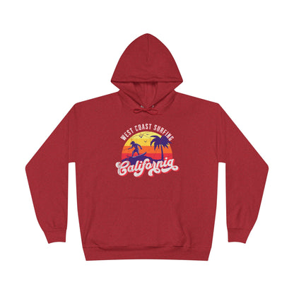 California Surfing Red Hoodie