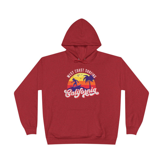 California Surfing Red Hoodie