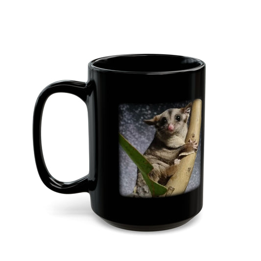 Sugar Glider Black Mug