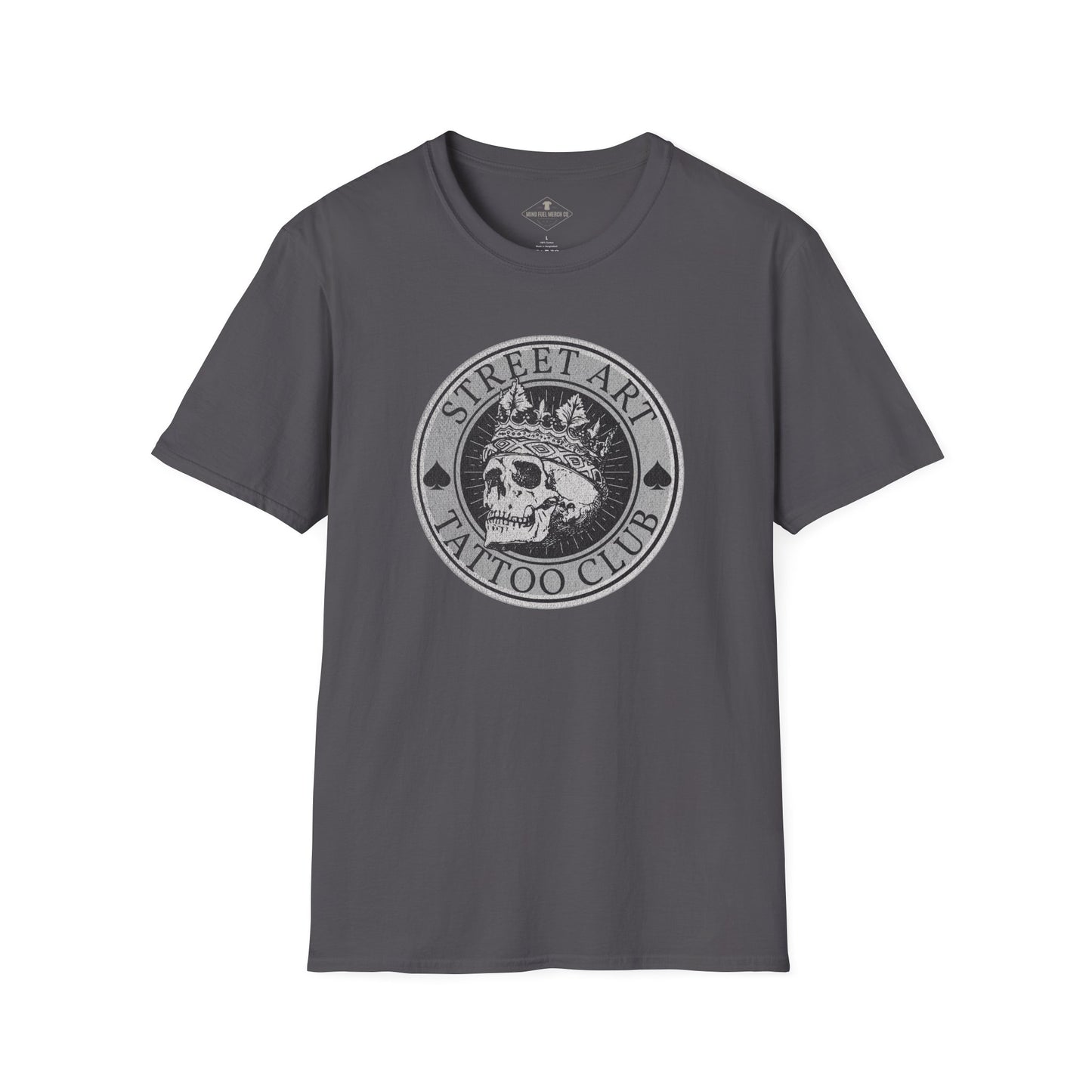 Street Art Tattoo Club Charcoal T-Shirt