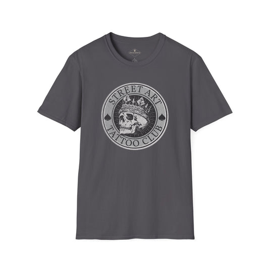 Street Art Tattoo Club Charcoal T-Shirt