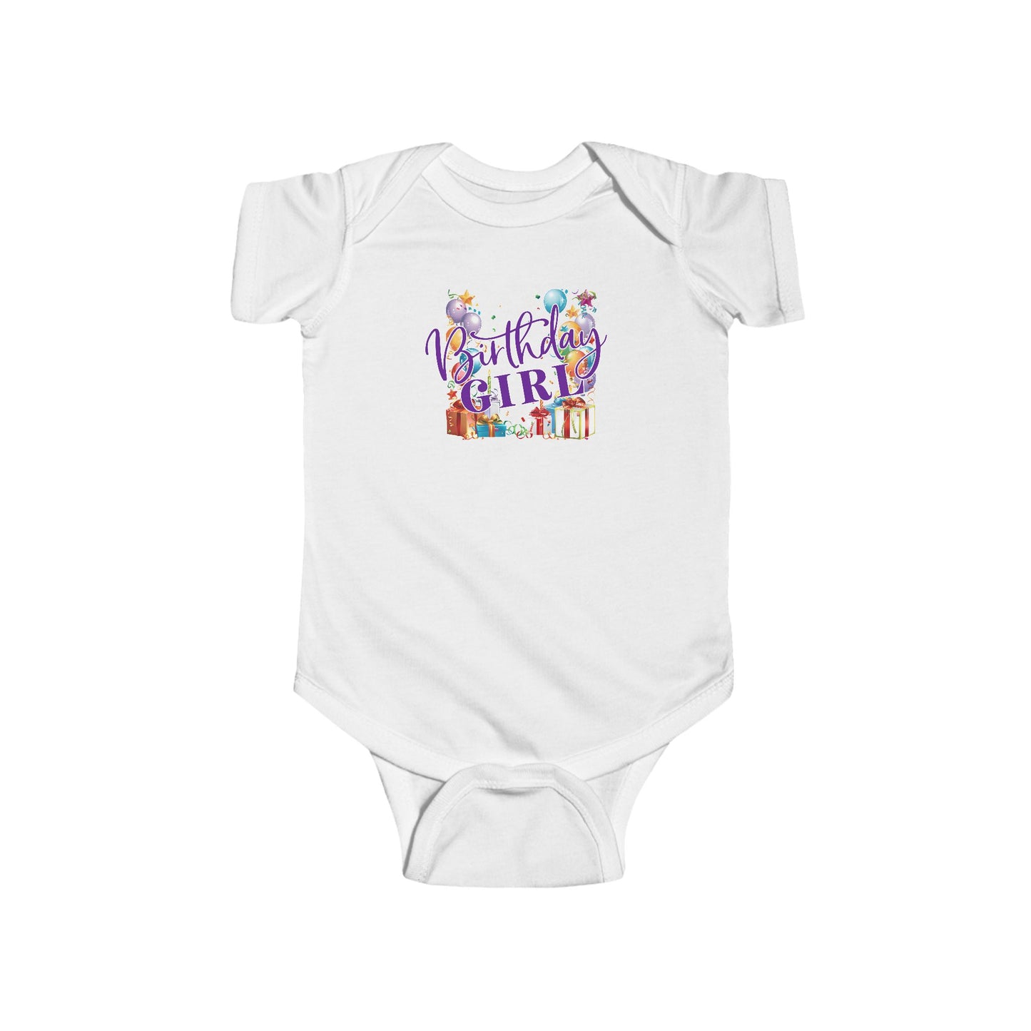 Birthday Girl White Baby Bodysuit