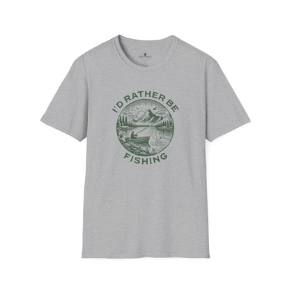 I'd Rather Be Fishing Grey T-Shirt
