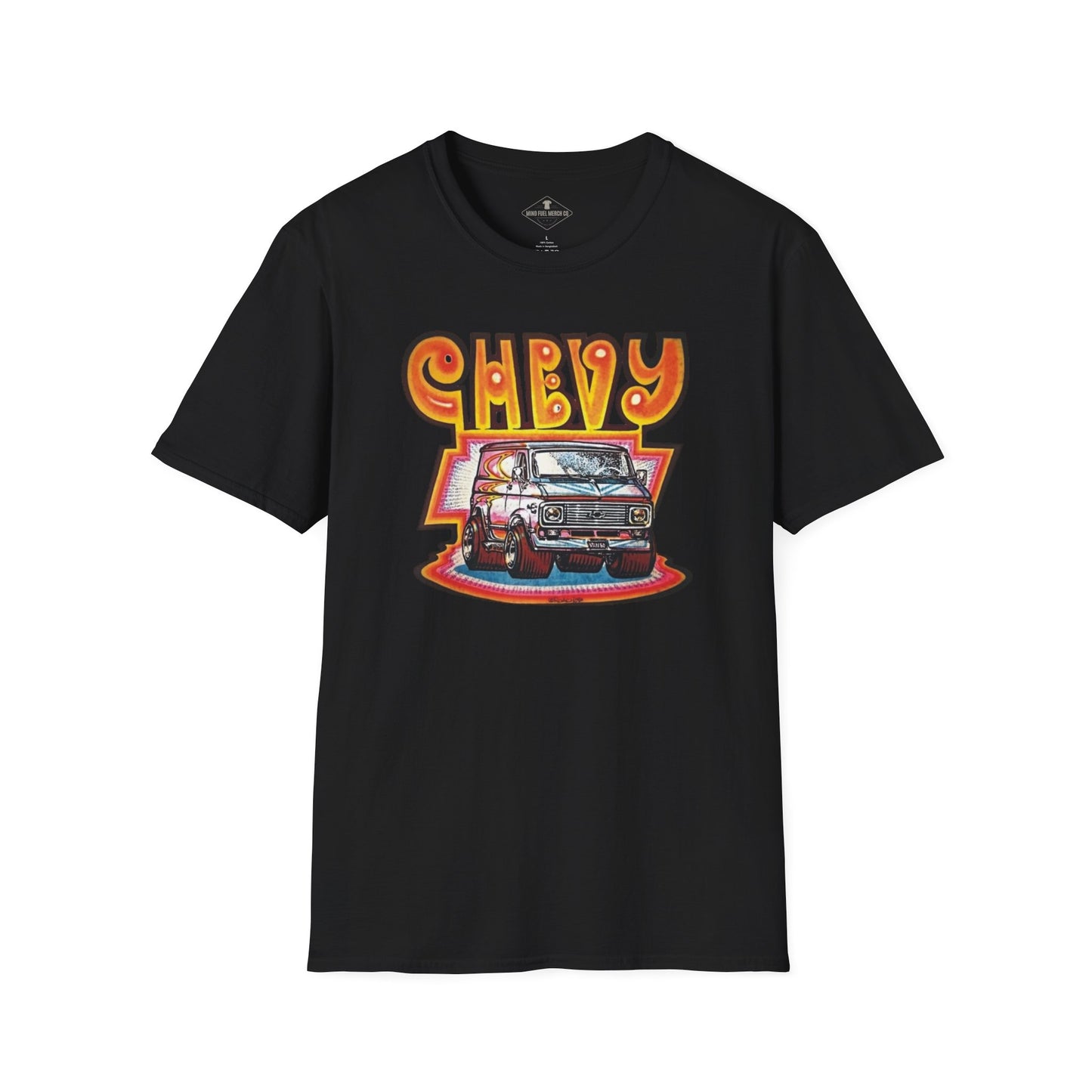 Vintage 1970's Chevy Van Black T-Shirt