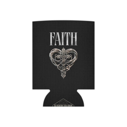 Faith Cross Black Koozie Can Cooler