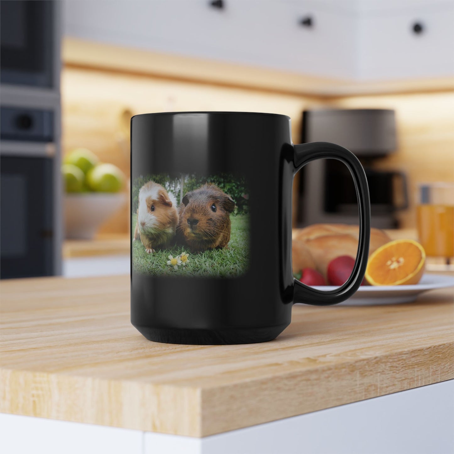 Guinea Pigs Black Mug