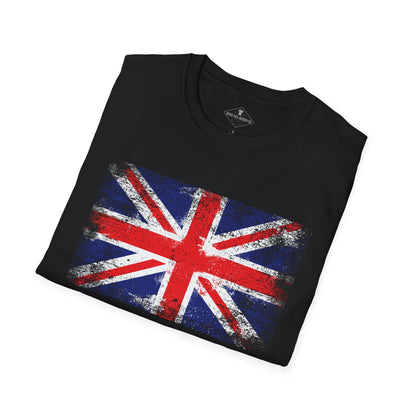 Union Jack UK Flag Black T-Shirt