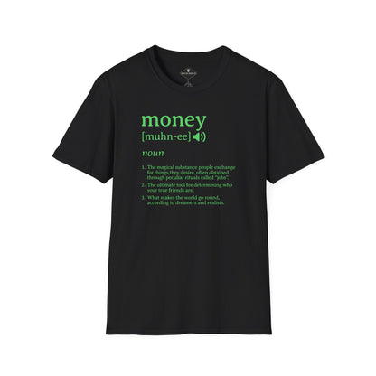 Money Definition Black T-Shirt
