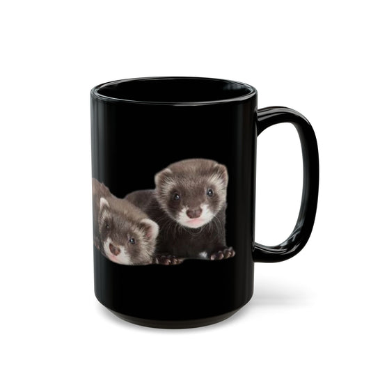 Ferrets Black Mug