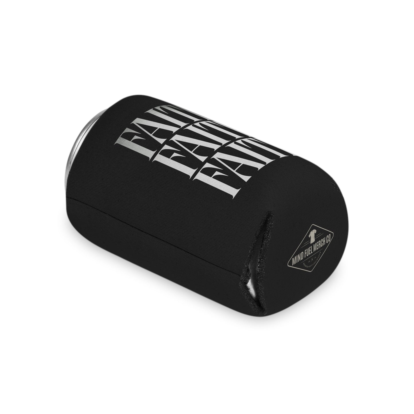 Faith Faded Black Koozie Can Cooler