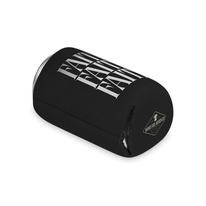 Faith Faded Black Koozie Can Cooler