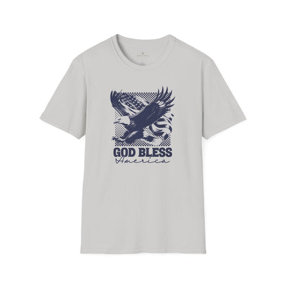God Bless America Silver Grey T-Shirt