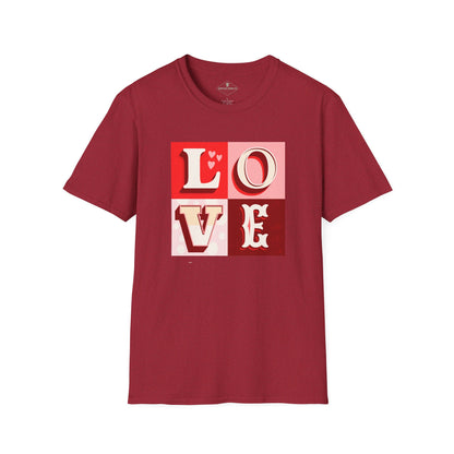 Love Blocks Maroon T-Shirt